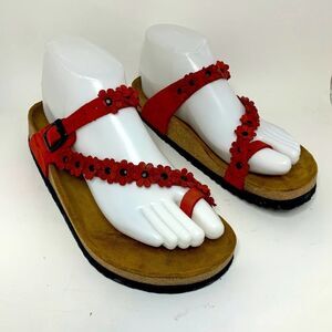 Comfortfusse Handmade Floral Sandals‎ Sz 38